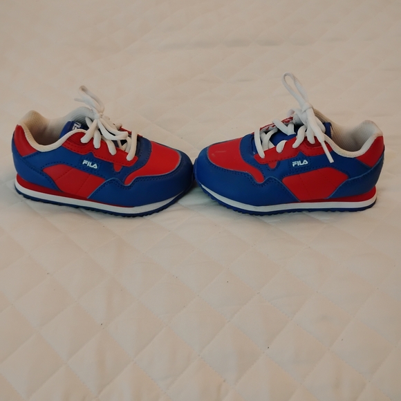 Fila Kids Red and Blue Sneakers - Picture 1 of 6